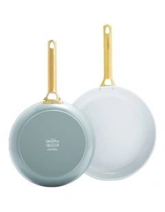 Padova 2pc Frypan set 26/30cm Smokey Blue PFAS-free