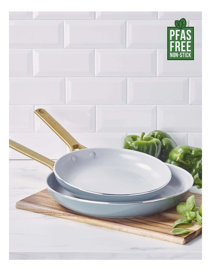 Padova 2pc Frypan set 26/30cm Smokey Blue PFAS-free image 2
