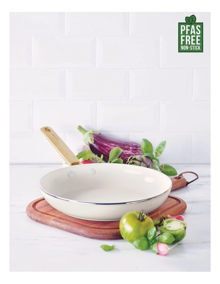 Padova Frypan 24cm PFAS-free ceramic non-stick in Cream image 2