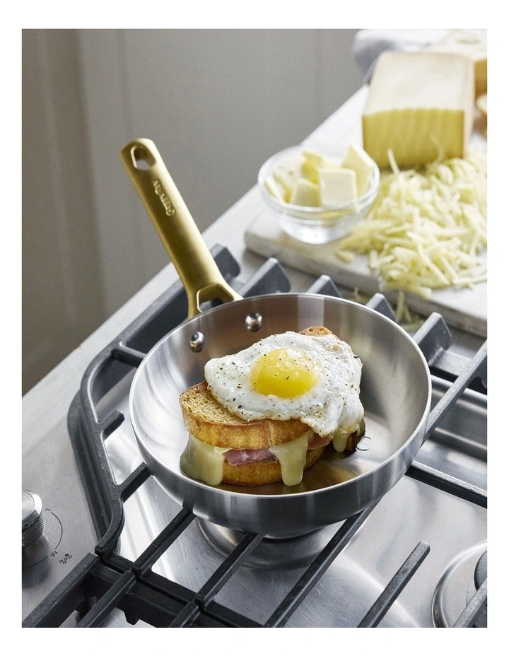 Padova Reserve PFAS-free Stainless Steel Frypan 20cm in Silver image 4