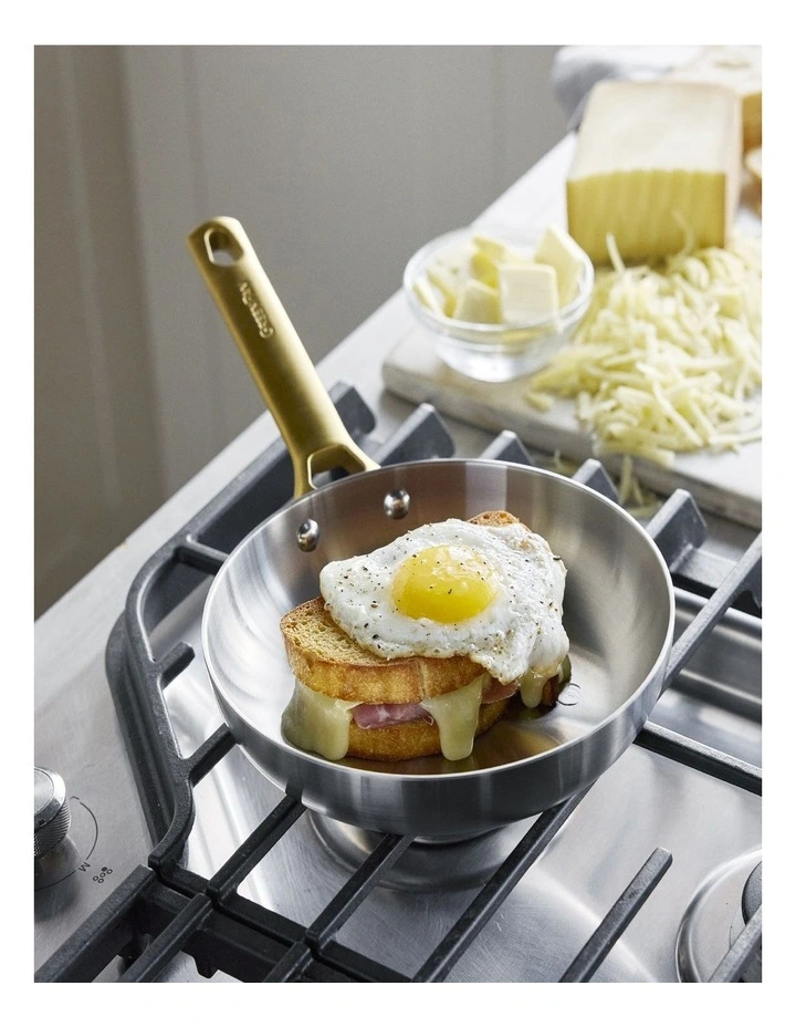 Padova Reserve PFAS-free Stainless Steel Frypan 20cm in Silver image 4