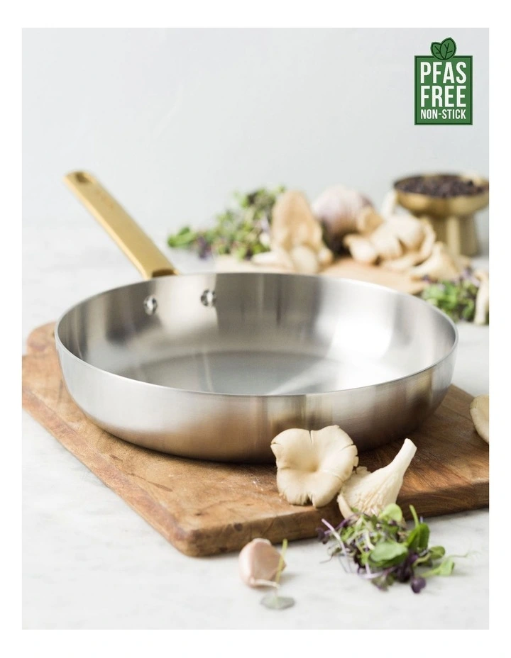 Padova Reserve Stainless Steel Frypan PFAS-free 28cm in Silver image 2