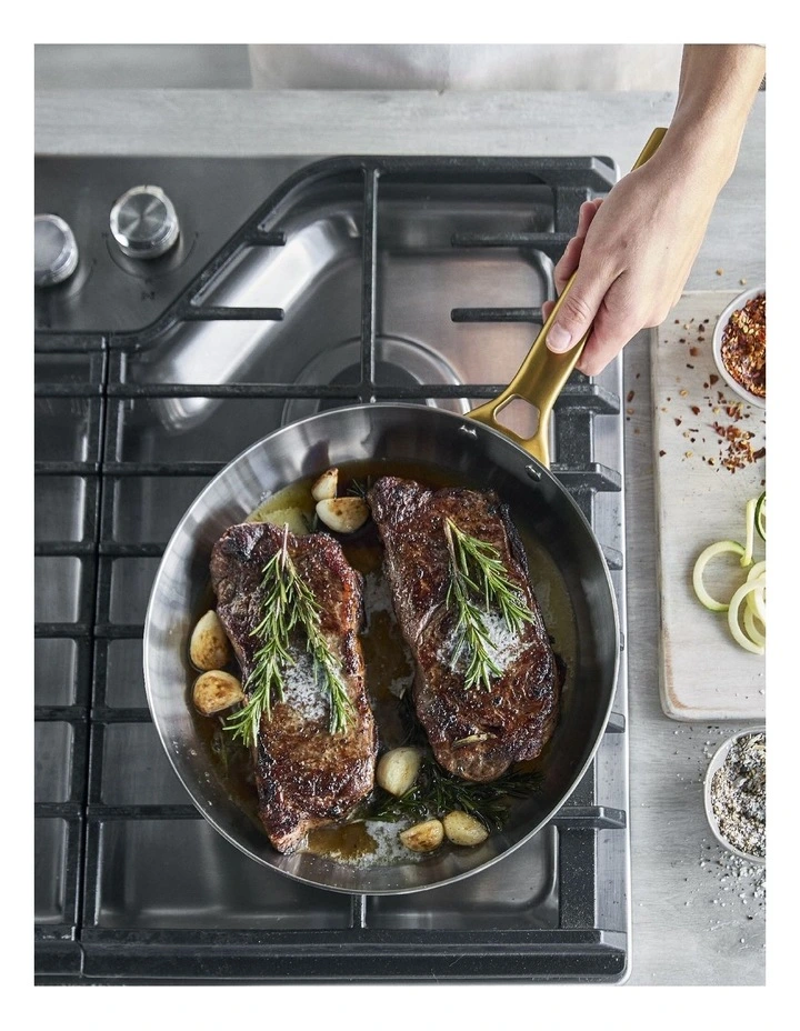 Padova Reserve Stainless Steel Frypan PFAS-free 28cm in Silver image 4