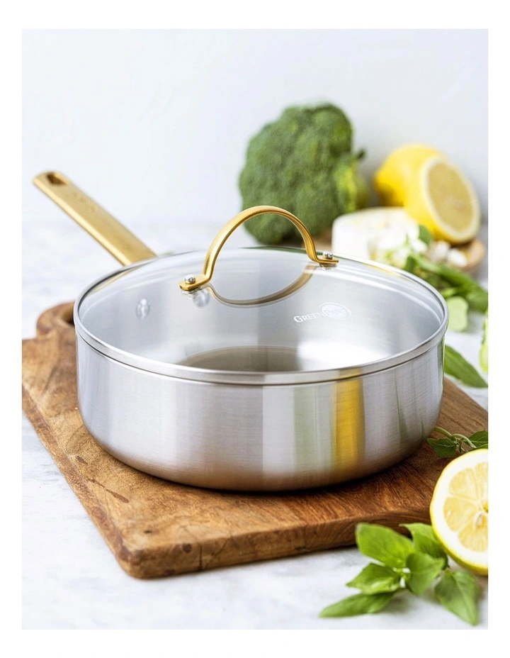 Padova Reserve Covered Skillet 24cm/2.88L PFAS-free in Silver image 2