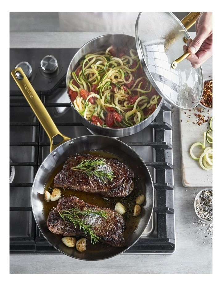 Padova Reserve Covered Skillet 24cm/2.88L PFAS-free in Silver image 4