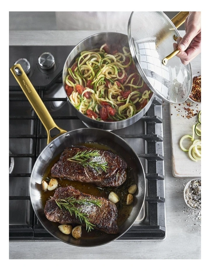 Padova Reserve Covered Skillet 24cm/2.88L PFAS-free in Silver image 4