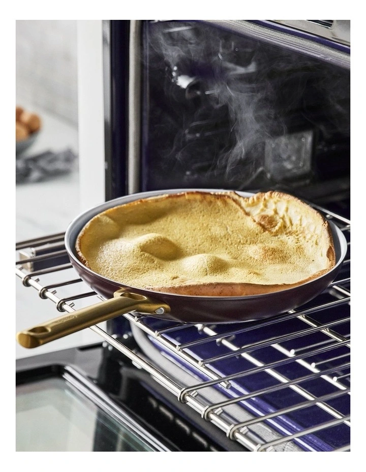 GreenPan Padova 2pc Frypanset 20,28cm Chocolate Truffle PFAS-free ceramic non-stick image 3