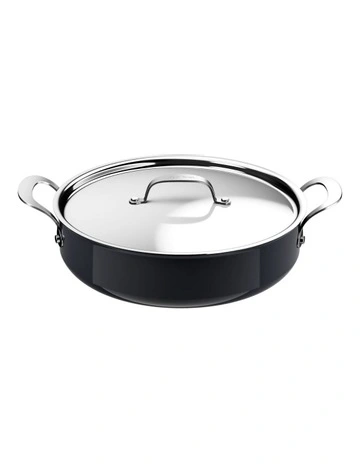 Enjoy Ceramic Induc HA ShallowPan With Lid 30cm in Black Sparkles