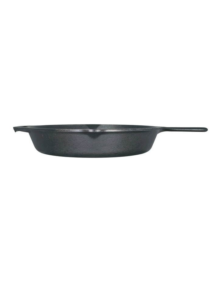 Cast Iron Skillet With Helper Handle 30cm in Black image 3
