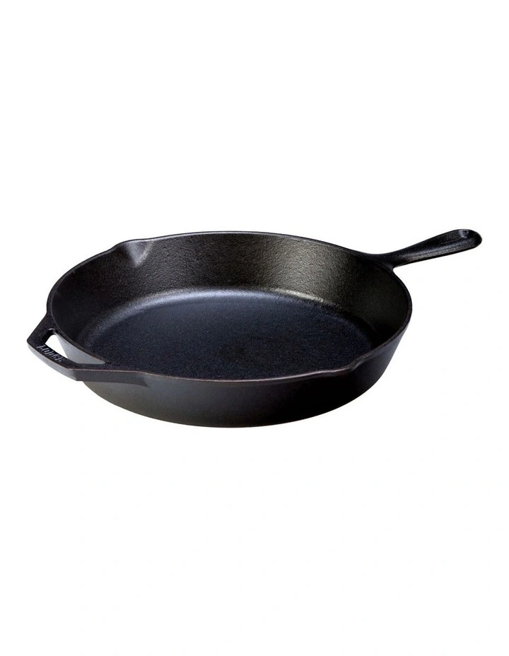 Cast Iron Skillet With Helper Handle 30cm in Black image 4