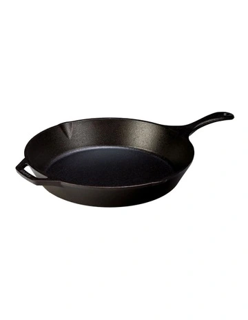 Cast Iron Skillet With Helper Handle 33cm in Black