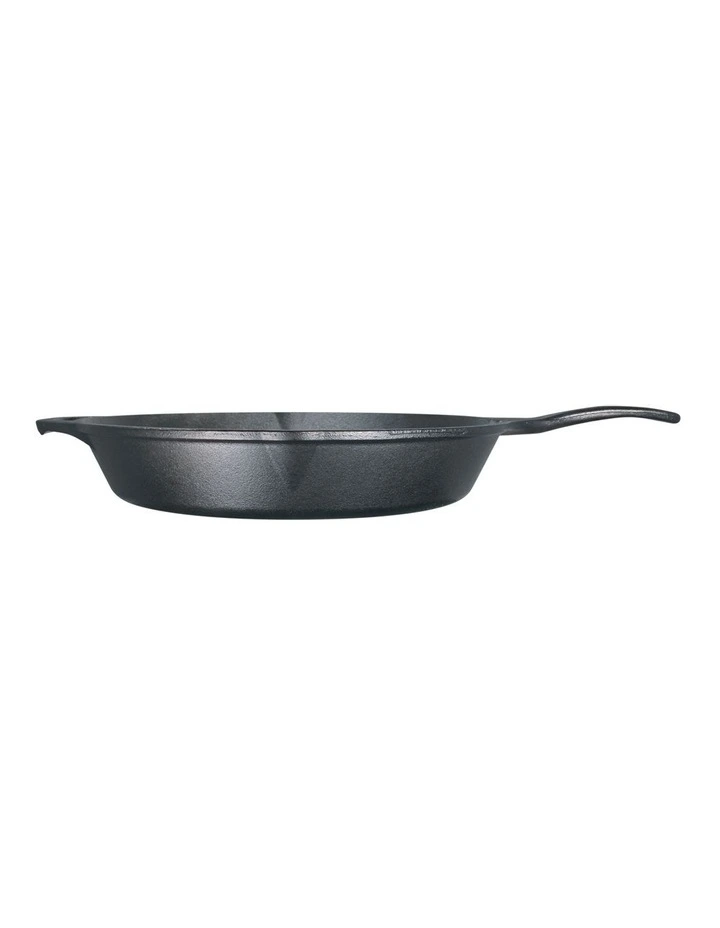 Cast Iron Skillet With Helper Handle 33cm in Black image 2