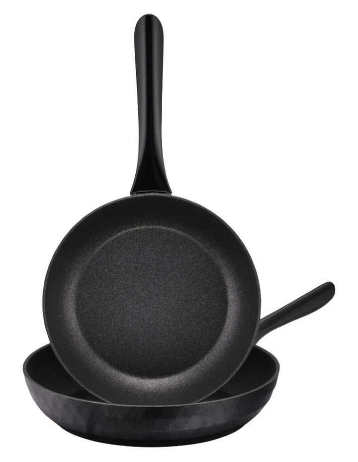 Per Silvia Nonstick Induction Skillet Twin Pack 24/28cm in Black image 1