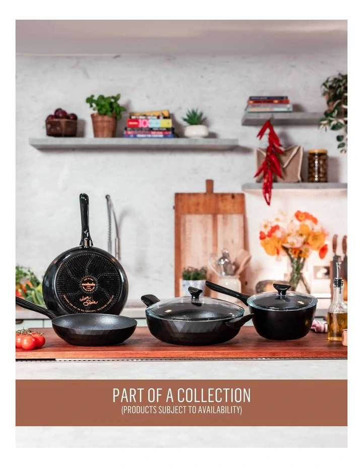 Per Silvia Nonstick Induction Skillet Twin Pack 24/28cm in Black image 6