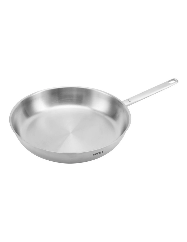 Steel Frypan 32cm in Stainless Steel image 1
