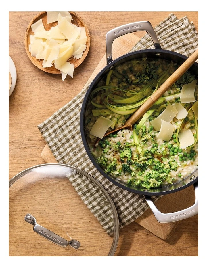 ENSC Glass Lid Saute Pan 26cm in Black image 3