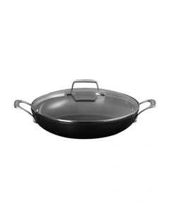 ENSC Shllw Glass Lid Braiser 30cm in Black