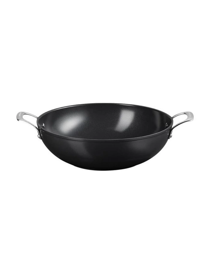 ENSC Shllw Glass Lid Braiser 30cm in Black image 2