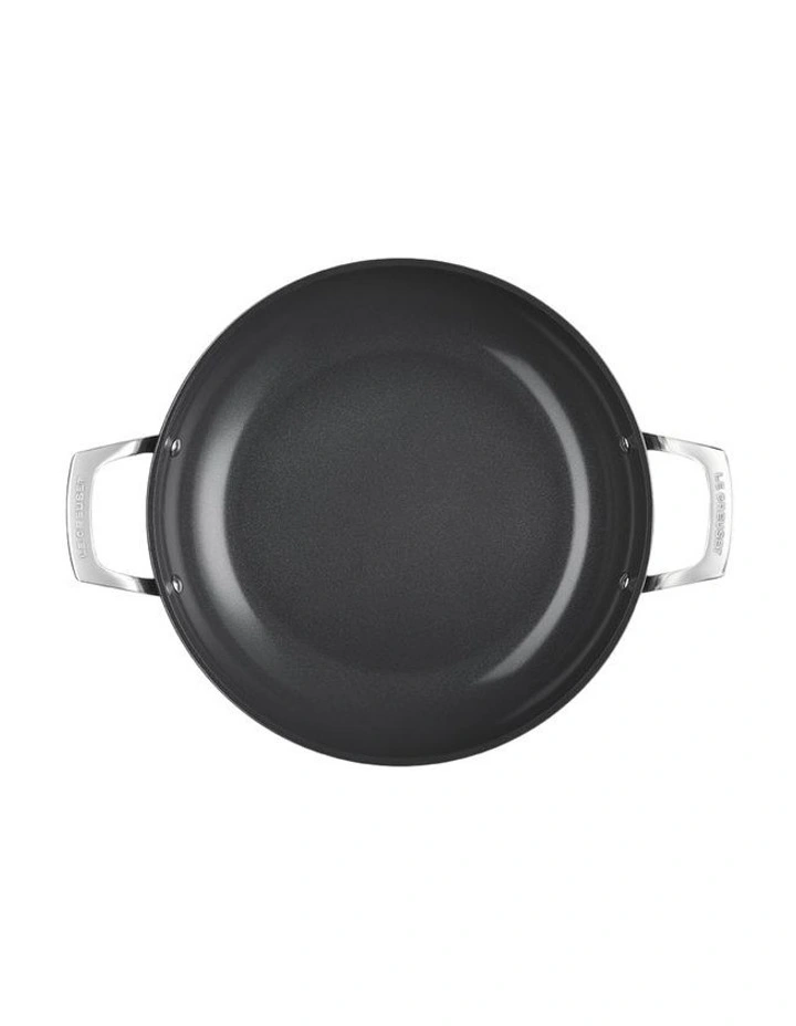 ENSC Shllw Glass Lid Braiser 30cm in Black image 4
