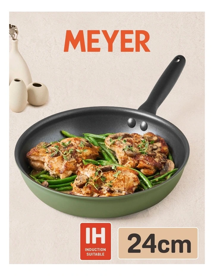 Moda Induction Open French Frypan 24cm in Green image 1
