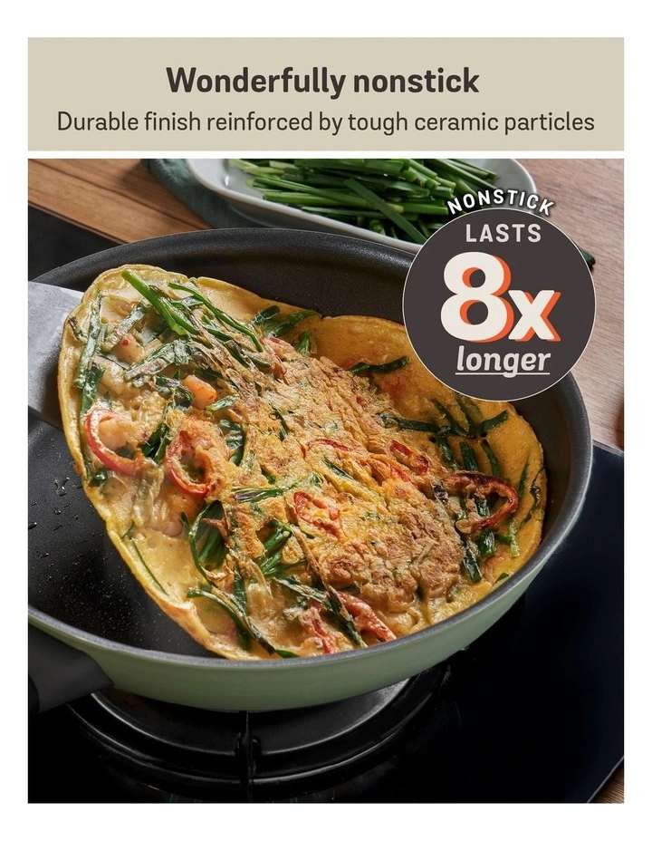 Moda Induction Open French Frypan 24cm in Green image 3