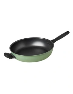 Moda Induction Open French Frypan With Helper Handle 30cm in Green