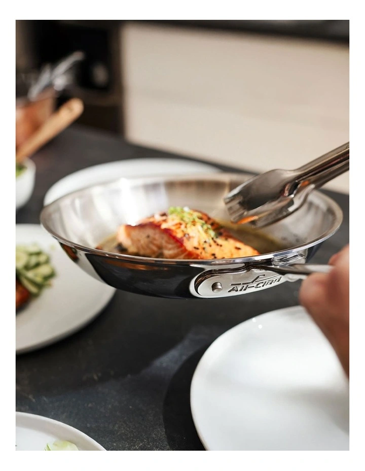 D3 Induction Stainless Steel Frypan 20cm in Silver image 3