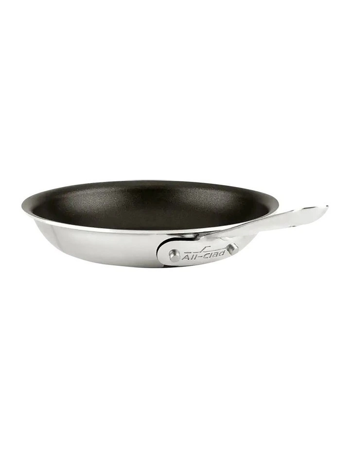 D3 Induction Non-Stick Stainless Steel Frypan 25cm in Silver image 1