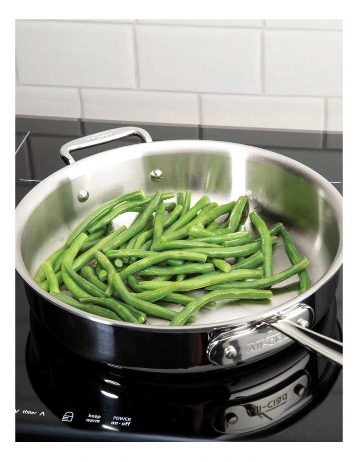 D5 Polished Induction Stainless Steel Twinpack 22cm + 26cm in Silver image 3