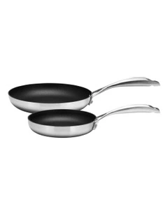 Fry Pan Set 2 Pieces 20/26cm in Silver