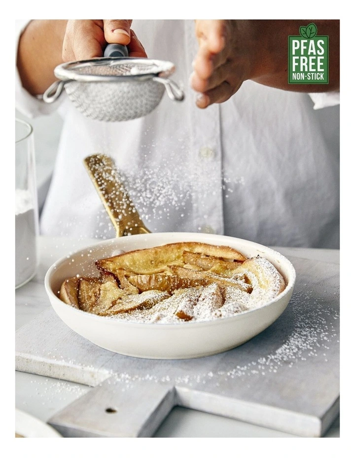 PFAS-Free Ceramic Non-Stick Padova Reserve Frypan 20cm in Cream image 2