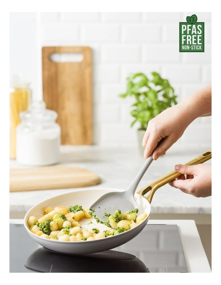 PFAS-Free Ceramic Non-Stick Padova Reserve Frypan 26cm in Cream image 2