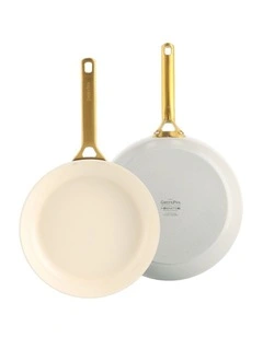 Padova Reserve Ceramic Non-stick Frypan 2 Piece Set 26/30cm in Dove Grey
