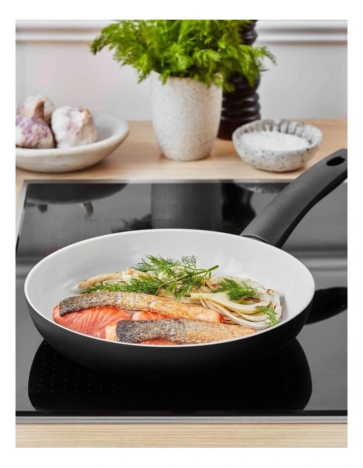 Essenza Nonstick Ceramic Open French Skillet 28cm in Black image 2