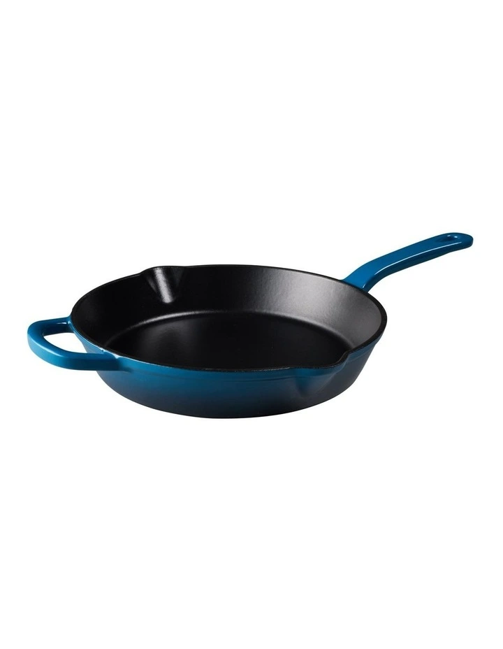 Cast Iron Frypan 26cm in Midnight Blue image 2
