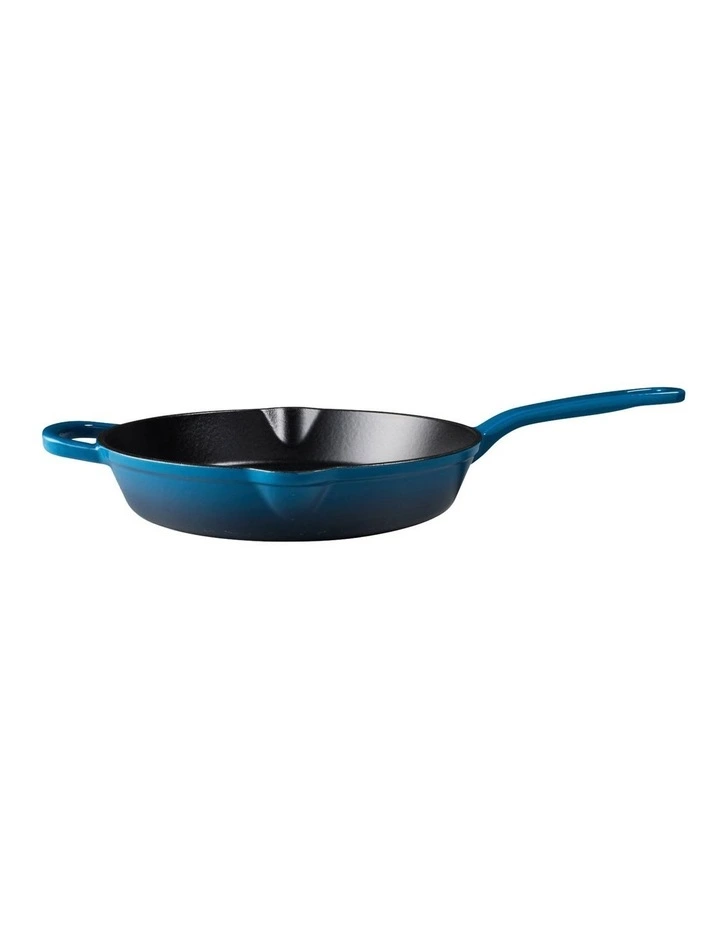 Cast Iron Frypan 26cm in Midnight Blue image 4