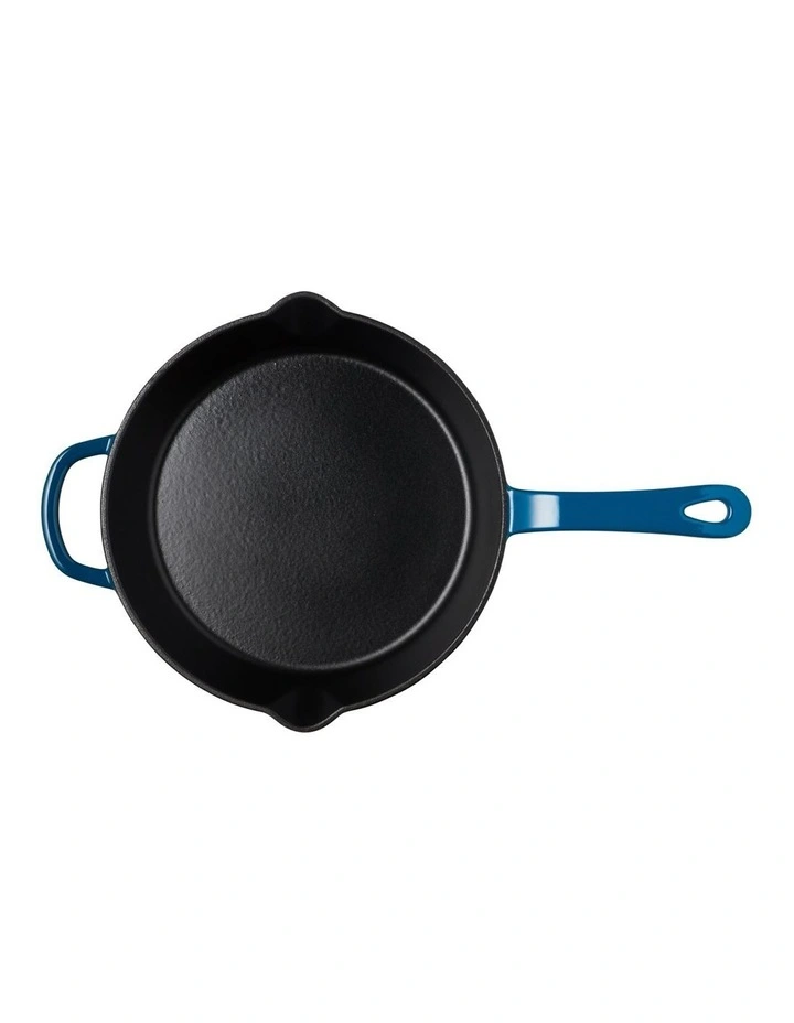 Cast Iron Frypan 26cm in Midnight Blue image 5
