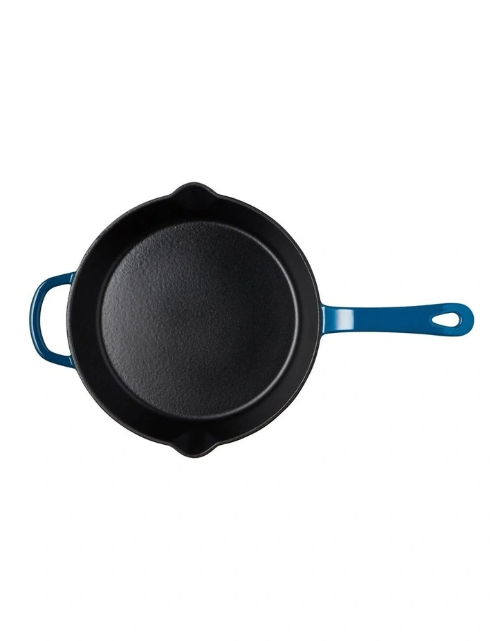 Cast Iron Frypan 26cm in Midnight Blue image 5