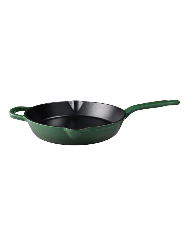 Cast Iron Frypan 26cm in English Racing Green image 1
