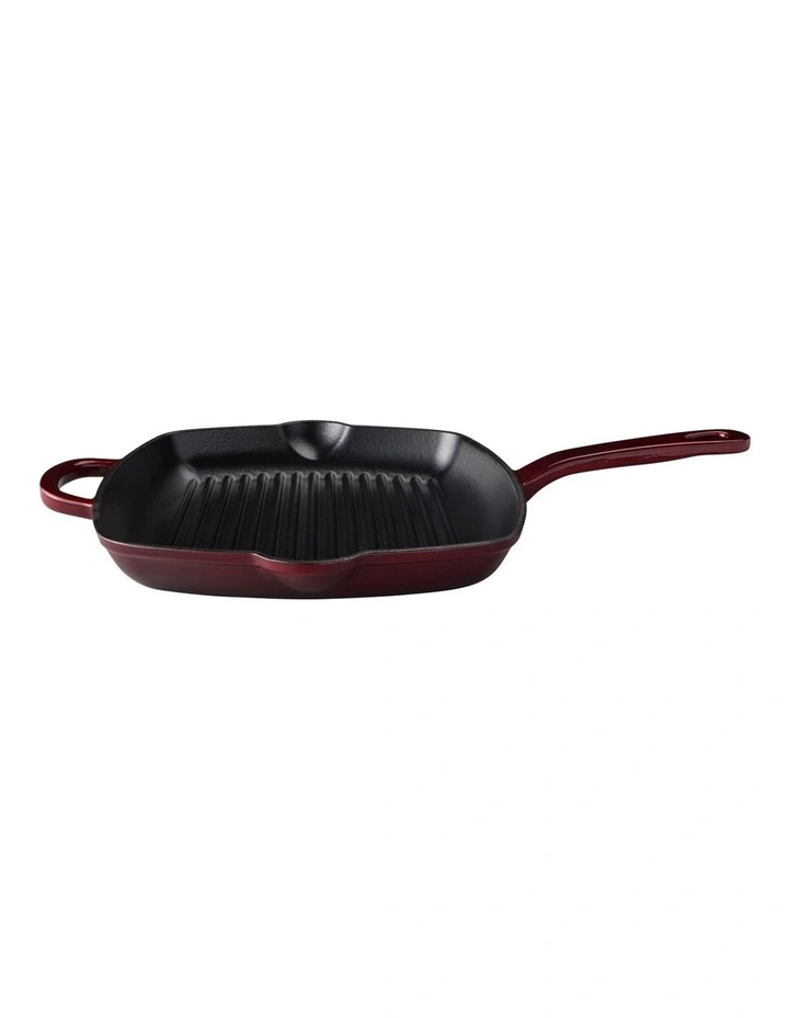 Cast Iron Grill Pan 27.5cm in Merlot image 1
