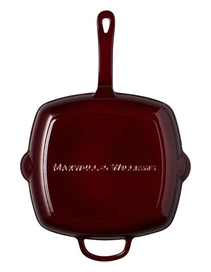 Cast Iron Grill Pan 27.5cm in Merlot image 3