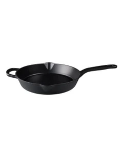 Cast Iron Frypan 26cm in Black