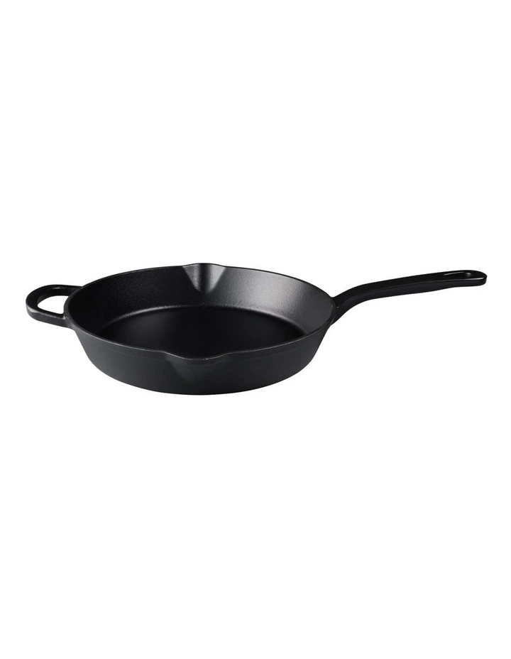 Cast Iron Frypan 26cm in Black image 1