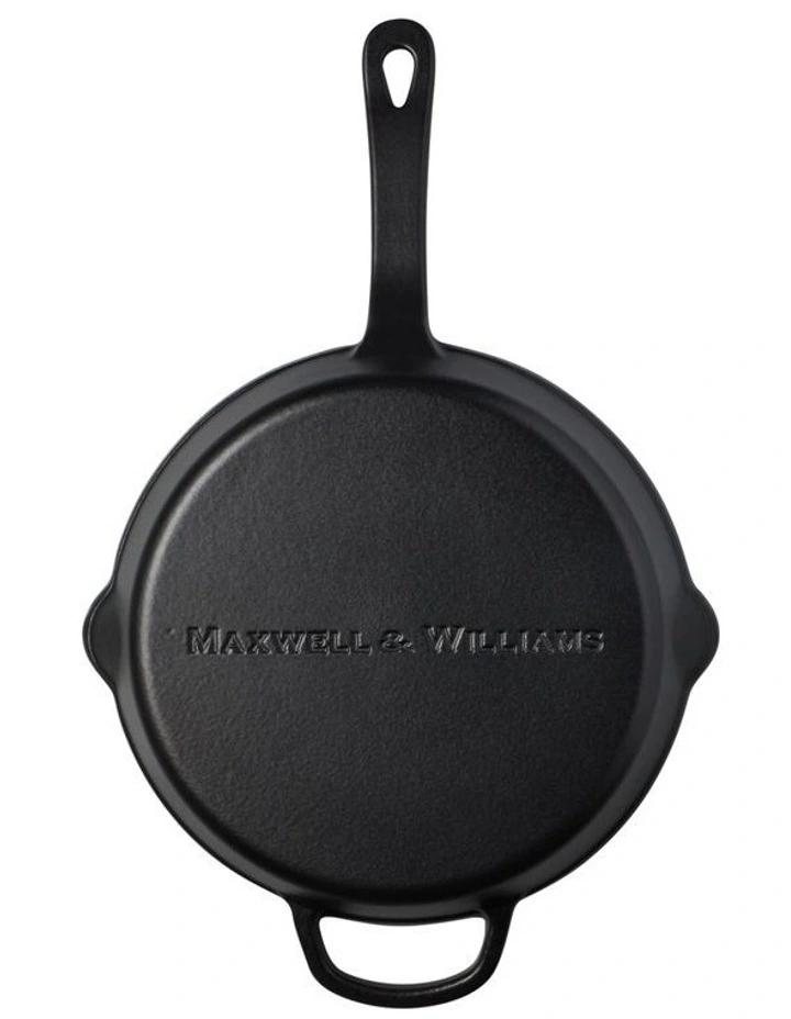 Cast Iron Frypan 26cm in Black image 3
