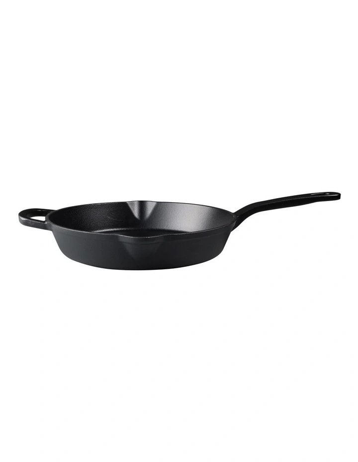 Cast Iron Frypan 26cm in Black image 4