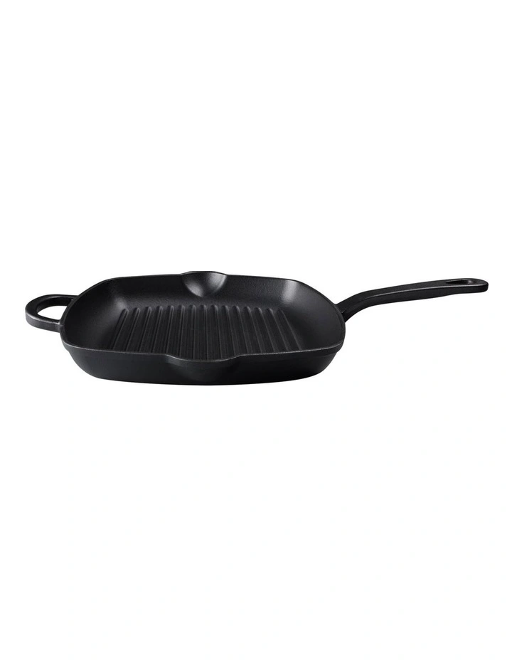 Cast Iron Grill Pan 27.5cm in Black image 1