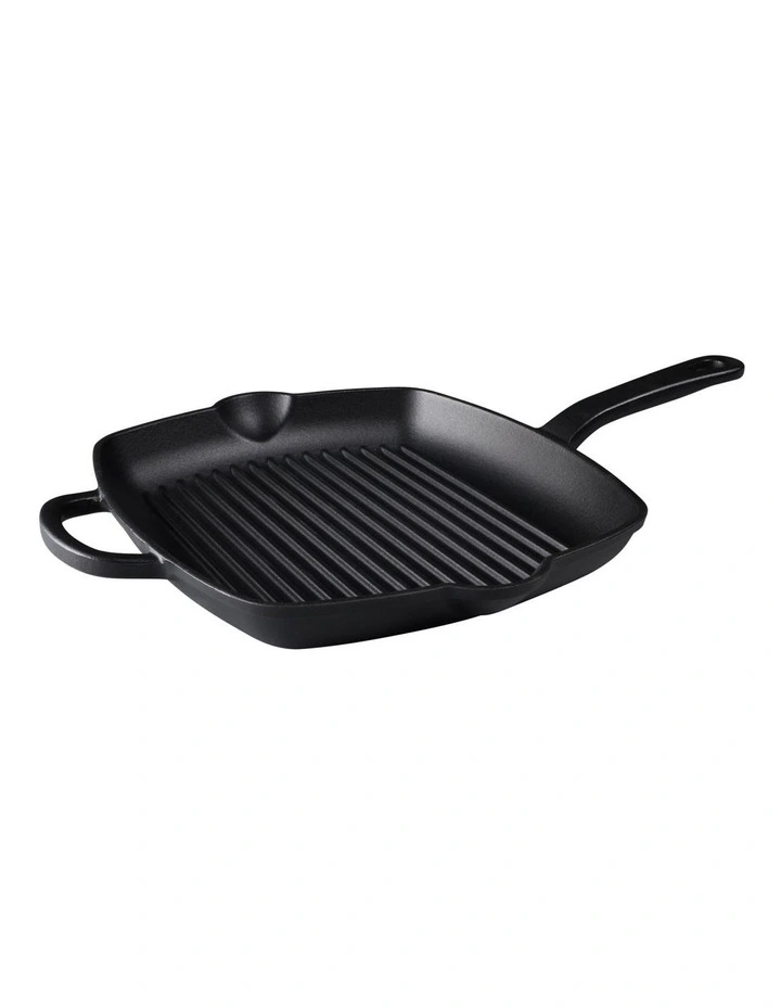 Cast Iron Grill Pan 27.5cm in Black image 2