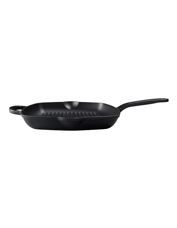 Cast Iron Grill Pan 27.5cm in Black image 4