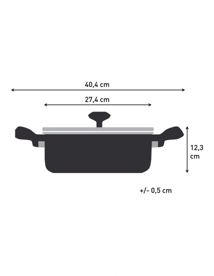 Expertise Induction Non-Stick Shallowpan With Lid 26cm in Black image 4