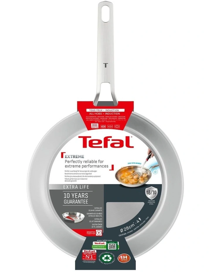 Extreme Induction Uncoated Frypan 28cm in Silver image 6